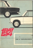 libretto uso e manutenzione Fiat 124A. 000, anno 1966
